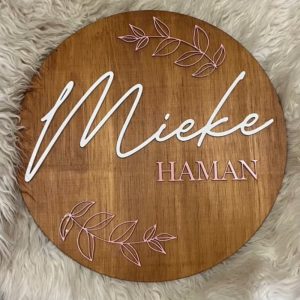 Personalised Laser Cut Name Plaques